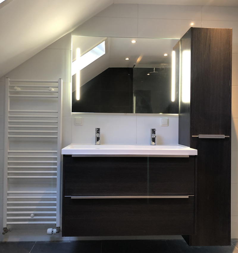 Badkamer en toilet verbouwing op Het Kruiwerk in Hoorn